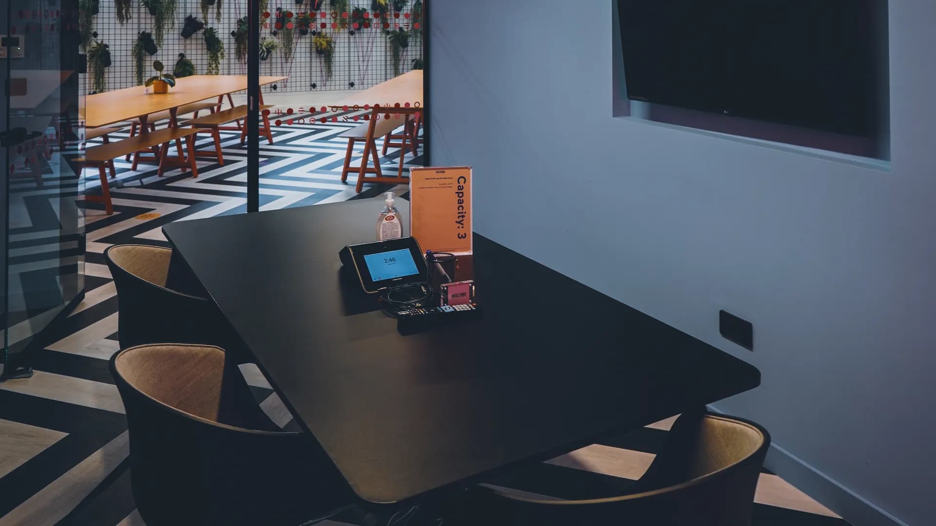 Meeting room at Huckletree Ancoats