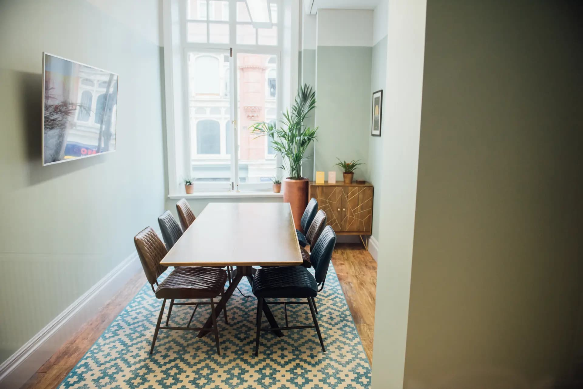 Meeting room at Wizu Workspace Leeming Building Leeds