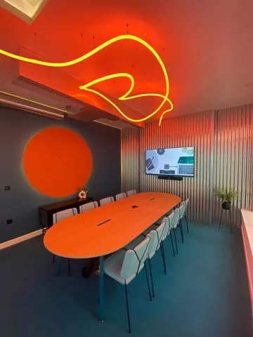 Meeting room at Huckletree Ancoats