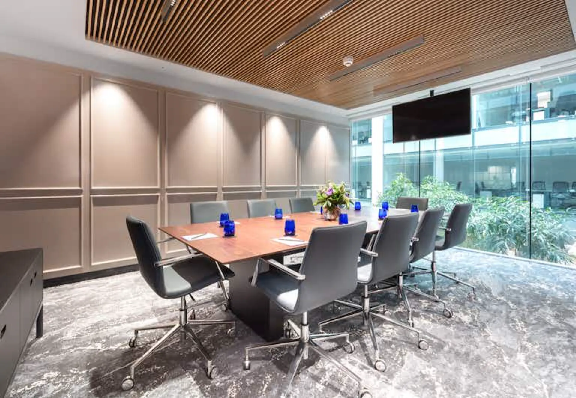 Landmark meeting room venue hire spacious light boardroom conference room presentations
